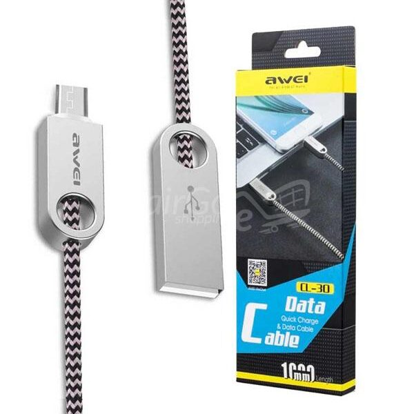 كابل اوي CL - 30 5V 2.4A مايكرو USB شحن البيانات الحبل 1M