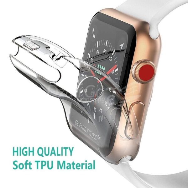 قذيفة مع حامي شاشة 38 مم لـ Apple Watch TPU TPU. ساعة ذكية/ساعة متصلة
