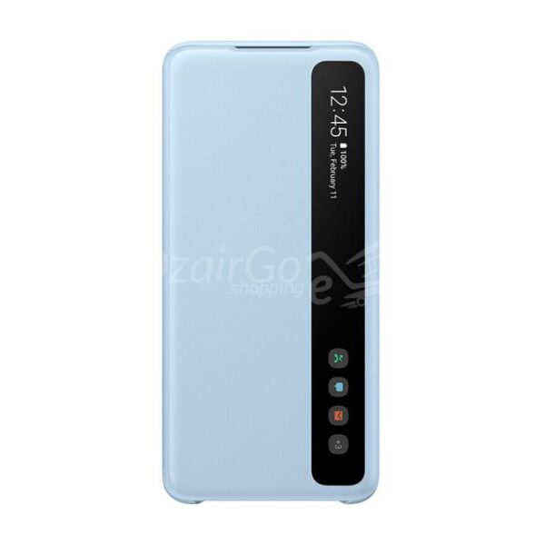 POCHETTE S20+ BLUE  CIEL Coque de téléphone Samsung originale avec vue miroir intelligente, étui pour GALAXY  S20 Plus