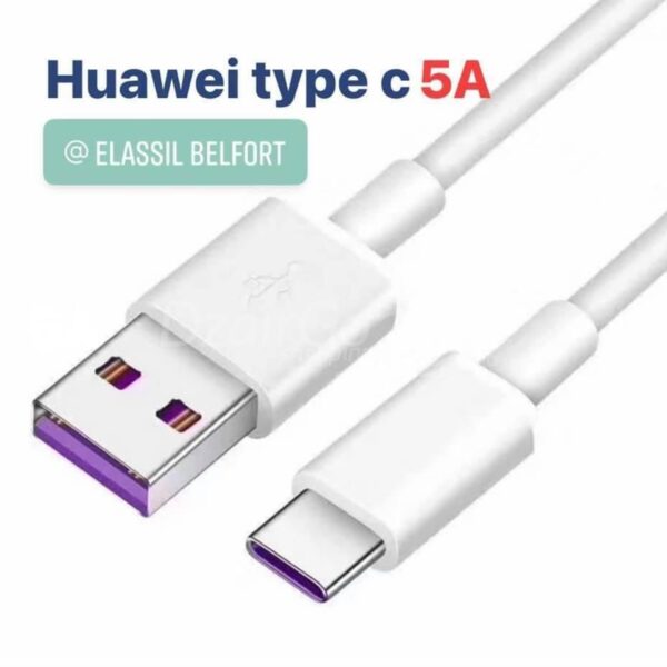 كابل هواوي USB من النوع C 5A, بيانات عظيمة, الخط البنفسجي الأصلي هواوي
