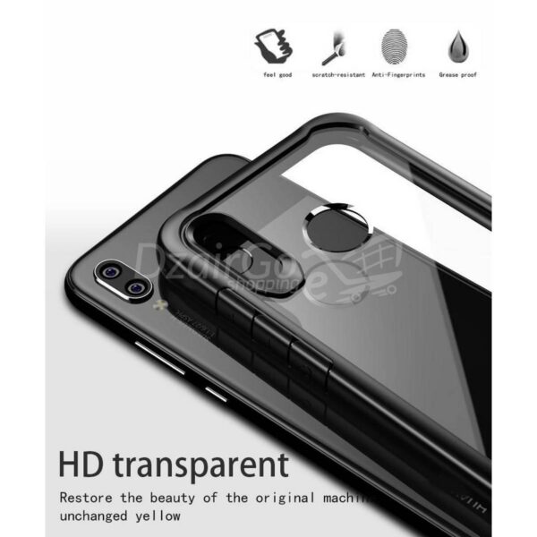 Y6 PRO 2019 Y6PRIME Coque en Silicone acrylique hybride antichoc IPAKY  coque transparente