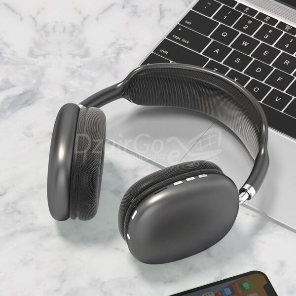 casque P9 d'écoute sans fil Bluetooth, convient aux ordinateurs et téléphones portables, casque de jeu stéréo avec micro avec caisson de basses Casque de Sport