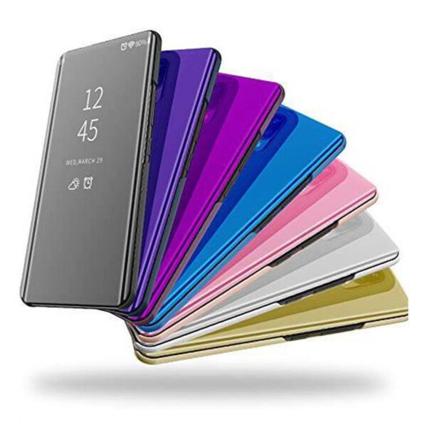 pochette miroir  J4 2018 Coque Flip cover mirror Étui housse miroir SAMSUNG J4 2018