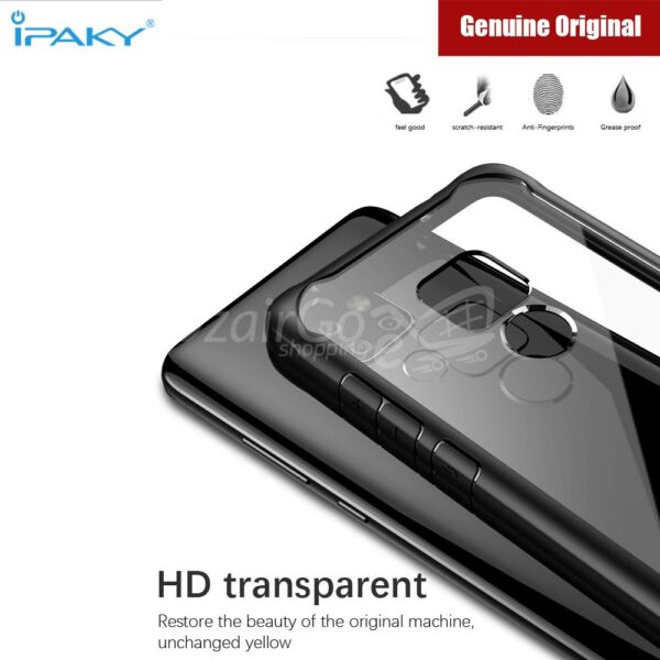 MATE20 Coque en Silicone acrylique hybride antichoc IPAKY  coque transparente