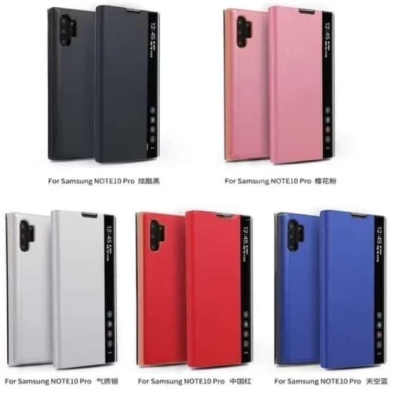 oem flip case digital samsung note 8 note 9 smart clear view standing case full03 c6sa4kik