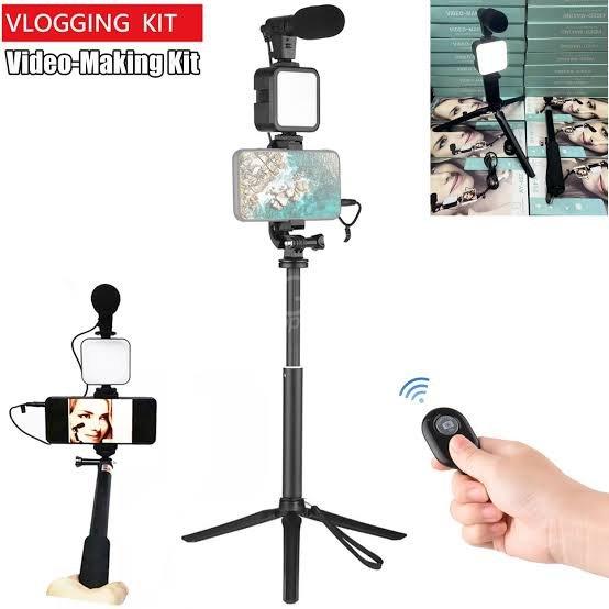 KIT D’enregistrement Vidéo Pour Caméras, GoPro et smartphone AY-49Z selfie professionnel