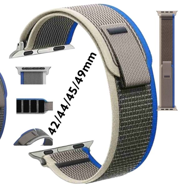 Bracelet de montre pour Apple Watch ultra , 44mm 45mm 42mm 49mm gris/bleu/smartwatch /montre connectée